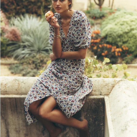 Madewell Dresses & Skirts - Puff-Sleeve Empire Maxi Dress Madewell Sz 2